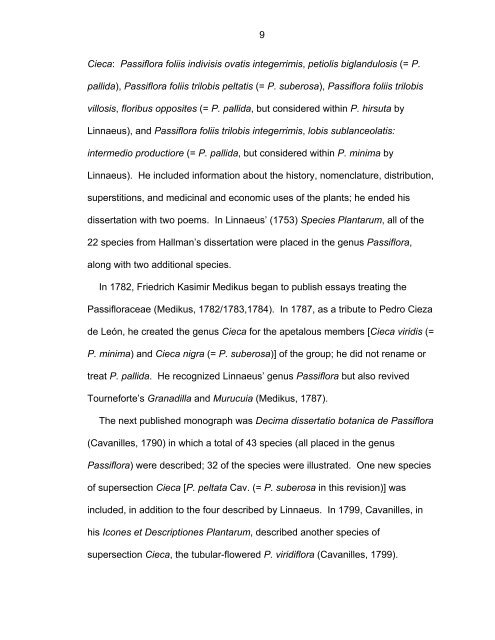 Revision of Passiflora Subgenus Decaloba ... - Passion Flowers