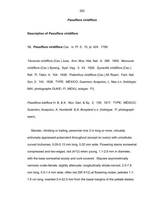 Revision of Passiflora Subgenus Decaloba ... - Passion Flowers