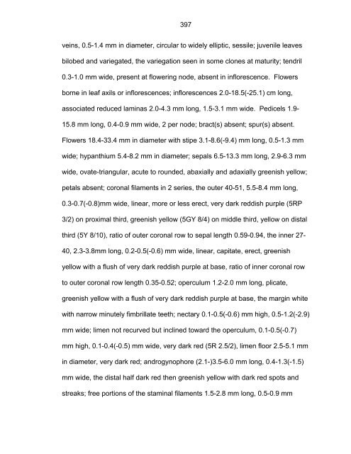 Revision of Passiflora Subgenus Decaloba ... - Passion Flowers