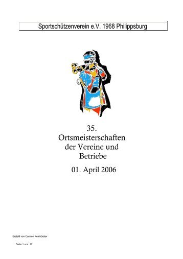 35. Ortsmeisterschaften der Vereine und Betriebe - des ...