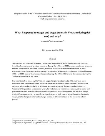 Phan Coxhead Vietnam Wage Paper April 14 2011 - Agricultural ...