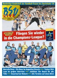 Fliegen Siewieder in dieChampions-League? - Buxtehuder SV