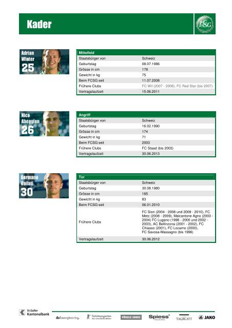 100714_Pressemappe_Saison 2010_11 - FC St.Gallen