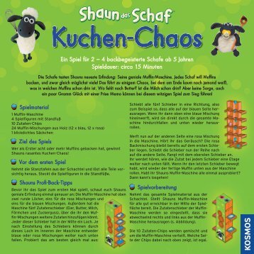 Anleitung: Shaun das Schaf Kuchen-Chaos - Kosmos