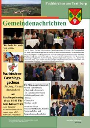 Gemeindenachrichten - Gemeinde Puchkirchen am Trattberg