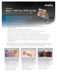 Monza 5 Tag Chips Brochure - Impinj