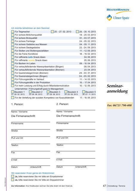 Das Jahresprogramm als PDF-Datei zum Download - MeisterMarken