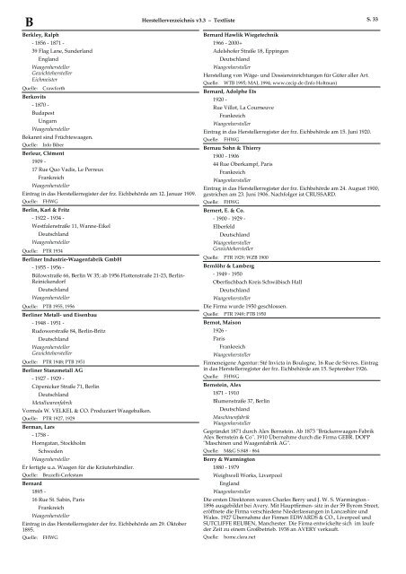 Herstellerverzeichnis v3.3 A