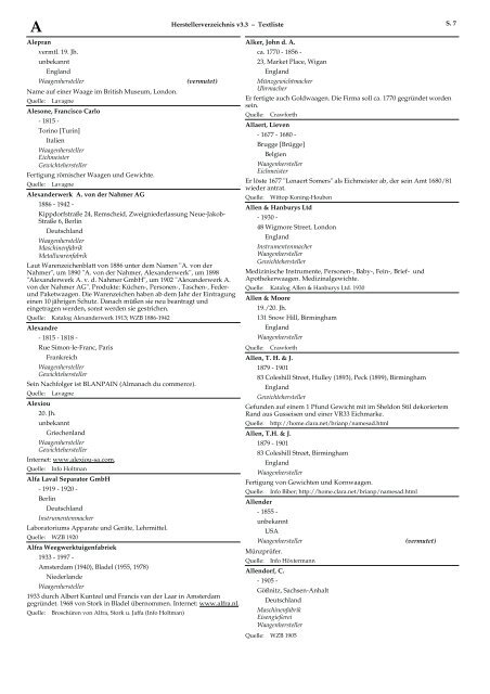 Herstellerverzeichnis v3.3 A