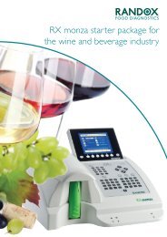 RX monza starter package for the wine and beverage industry
