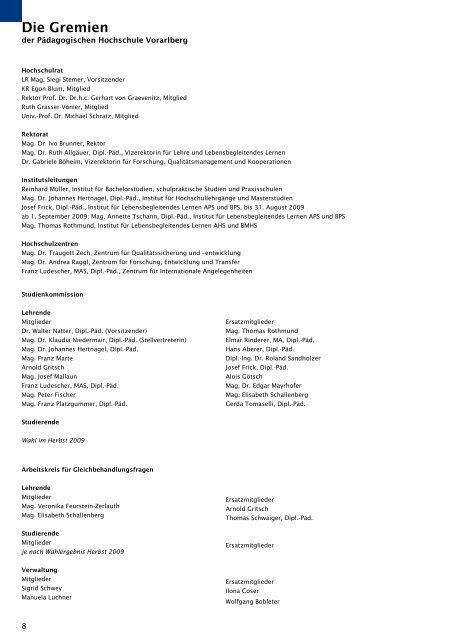 Studienverzeichnis Wintersemester 2009/10 [pdf] - Pädagogische ...