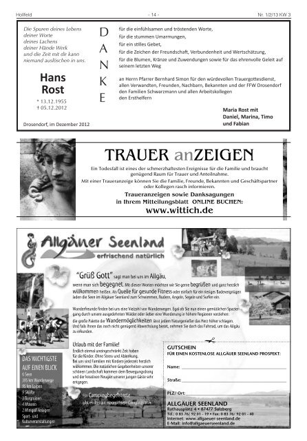 Mitteilungsblatt Nr. 01/02 (17.01.2013) pdf - Hollfeld