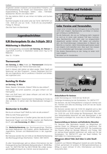 Mitteilungsblatt Nr. 01/02 (17.01.2013) pdf - Hollfeld