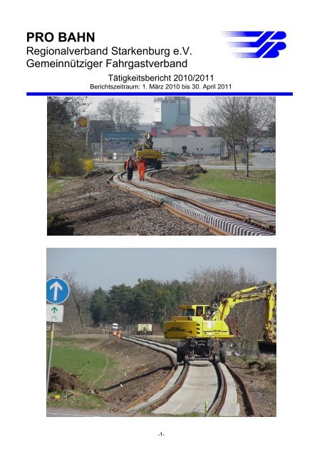 Tätigkeitsbericht 2010/2011 - Pro Bahn