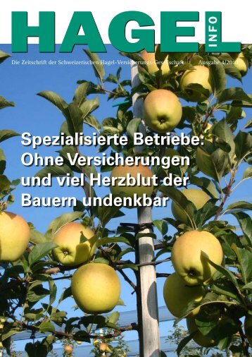 HagelInfo Ausgabe 2010 - Schweizer Hagel-Versicherungs ...