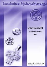 Schwesternbrief Dezember-Januar - Hessischer Diakonieverein e.V.