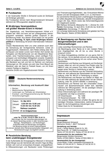 Schwendi.pdf Ausgabe 14 vom 05.04.2012