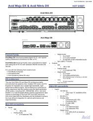 Avid Mojo DX & Avid Nitris DX - PRO.MEDIA