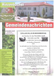 Gemeindenachrichten vom (1,22 MB) - Hinzenbach