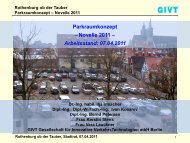 4 Parkraumkonzept – Novelle 2011 - Rothenburg ob der Tauber