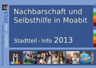 Nachbarschaft und Selbsthilfe in Moabit - StadtRand gGmbH