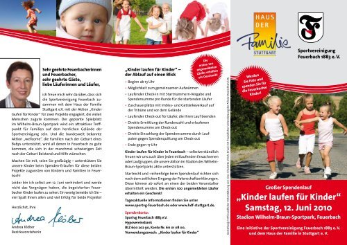 Flyer - Haus der Familie in Stuttgart