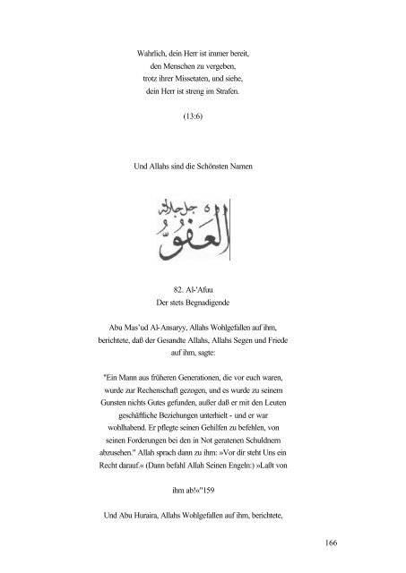 Und Allahs sind die Schönsten Namen (PDF) - Way to Allah