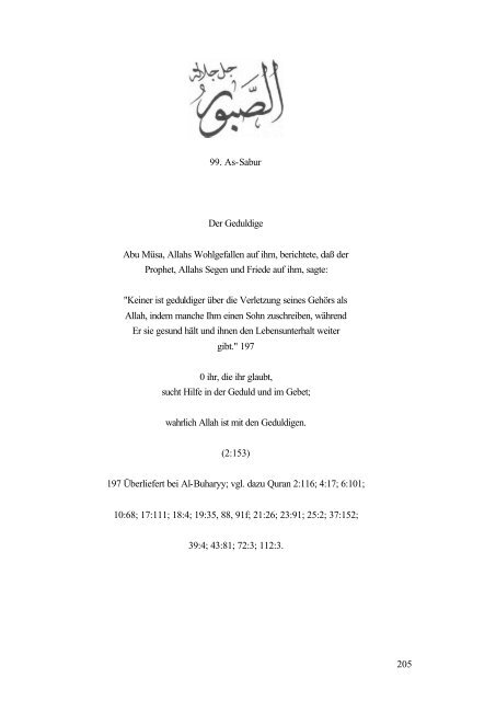 Und Allahs sind die Schönsten Namen (PDF) - Way to Allah