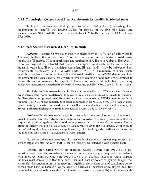 Coal Combustion Waste Management at - DOE - Fossil Energy ...