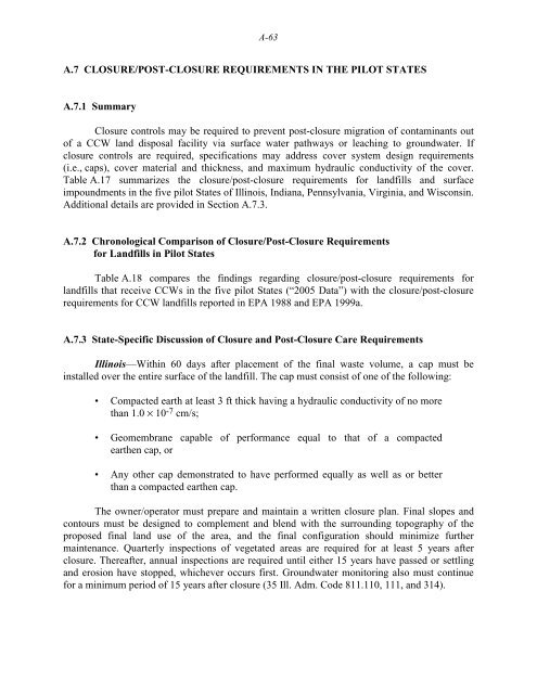 Coal Combustion Waste Management at - DOE - Fossil Energy ...