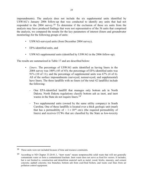 Coal Combustion Waste Management at - DOE - Fossil Energy ...