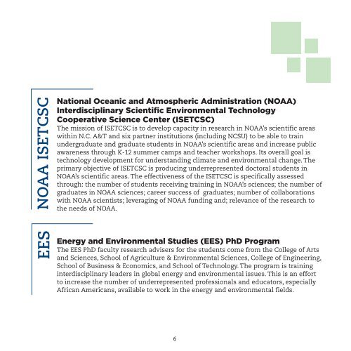 Greening Sustainability Brochure - North Carolina A&T State ...