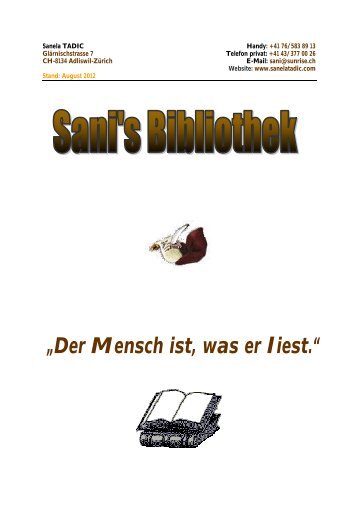 „Der Mensch ist, was er liest.“