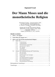 Der Mann Moses und die monotheistische Religion - auf den Seiten ...