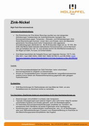 Zink-Nickel - Holzapfel Group