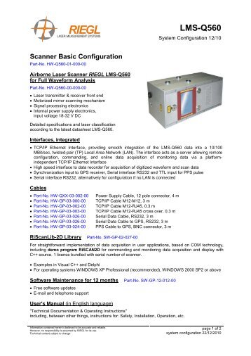 LMS-Q560 - Riegl