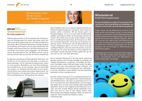 Ausgabe Juni 2012 | "Sichtbar sein" - CAS Architekten