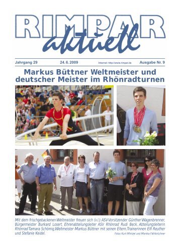 Markus Büttner Weltmeister und deutscher Meister ... - Markt Rimpar