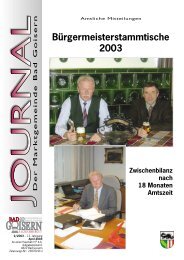 Bürgermeisterstammtische 2003 - Bad Goisern