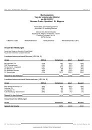 Meldeergebnis Tag der kommenden Meister am ... - SV Hemelingen