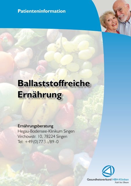 Informationen zu Ballaststoffen - Gesundheitsverbund HBH-Kliniken