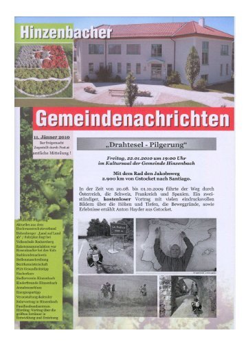 Gemeindenachrichten vom (4,09 MB) - Hinzenbach