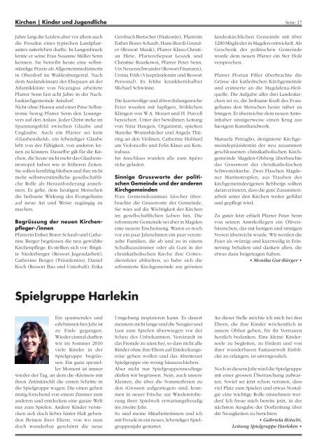 Ausgabe 1/2011 - Magdener Dorfzytig