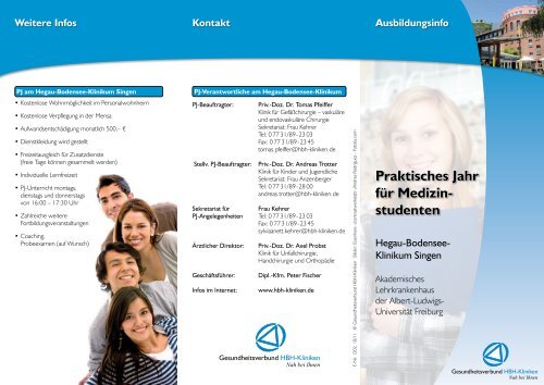 Flyer "Praktisches Jahr am HBK Singen" - Gesundheitsverbund HBH ...