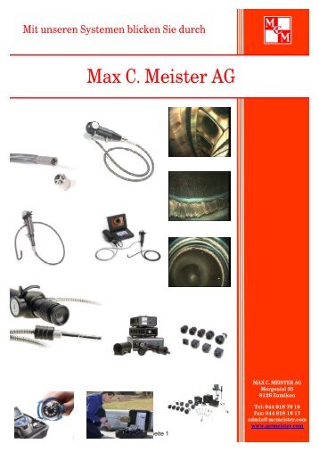 Preisliste 2010 - Max C Meister AG
