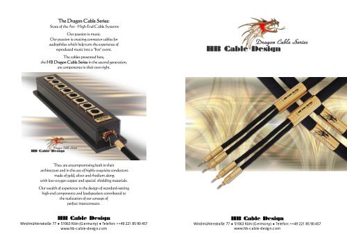The Dragon Cable Series - HB Cable Design