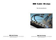 The HorizonSeries - HB Cable Design