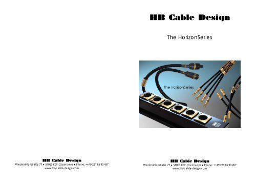 The HorizonSeries - HB Cable Design