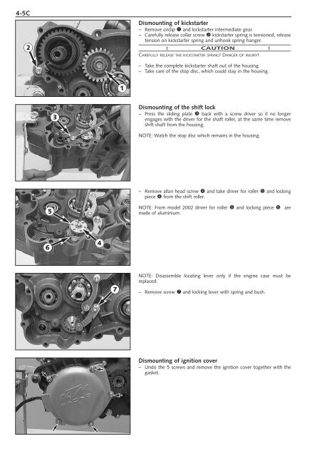 250/300/380 sx,mxc,exc repair manual engine - Tanga Moteurs