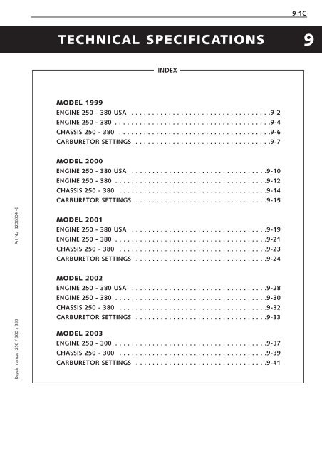 250/300/380 sx,mxc,exc repair manual engine - Tanga Moteurs